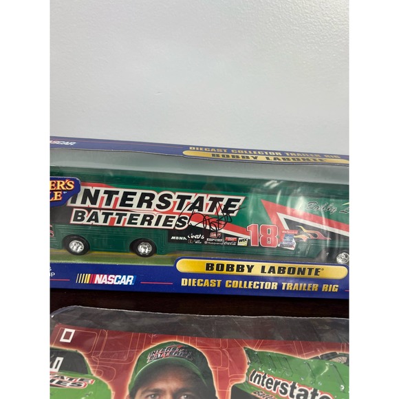 New Signed Bobby Labonte Diecast Collector Trailer Rig and picture / post card - Picture 3 of 9
